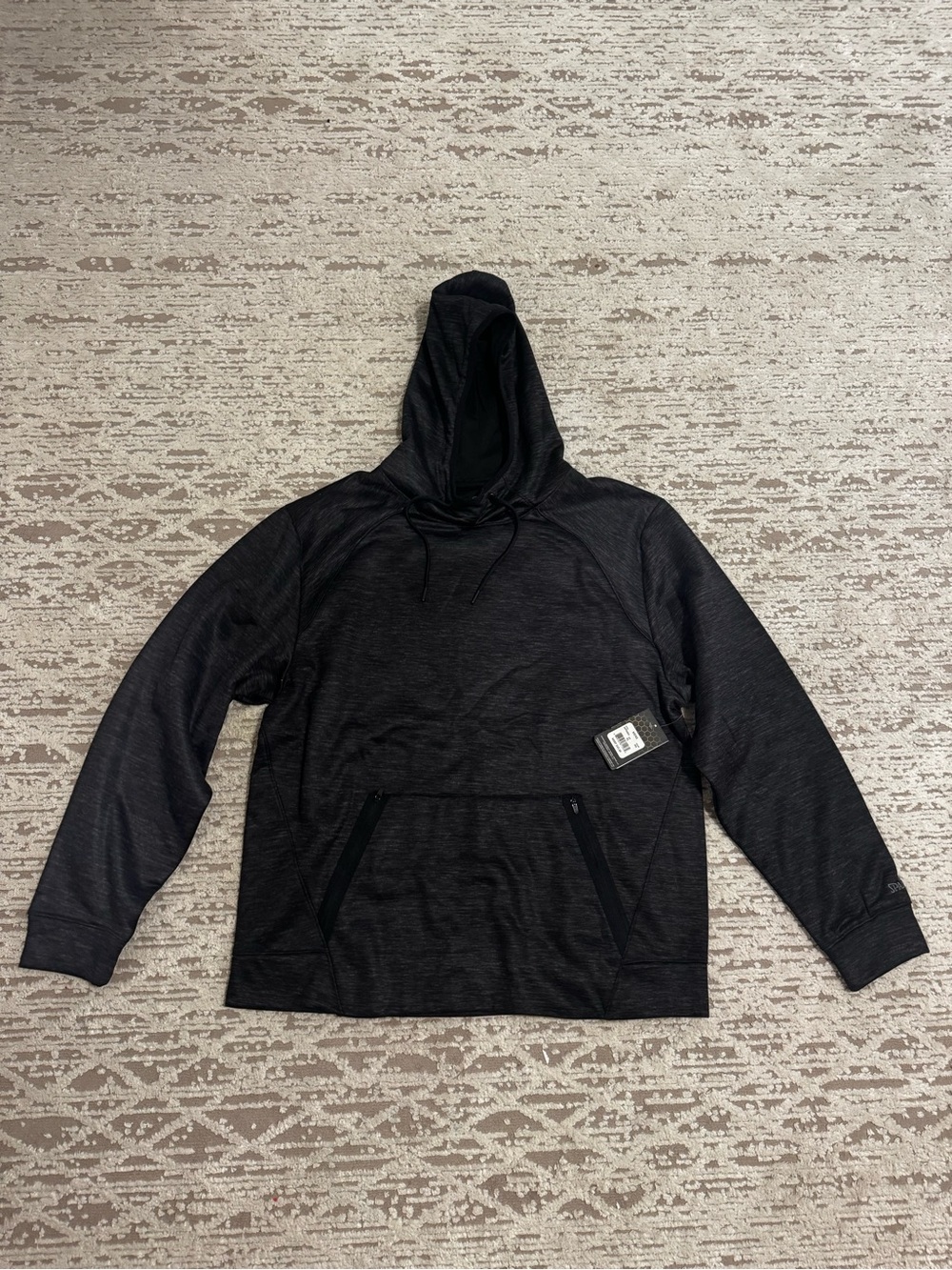 Spalding Black Men's Lightweight Hooded Pullover